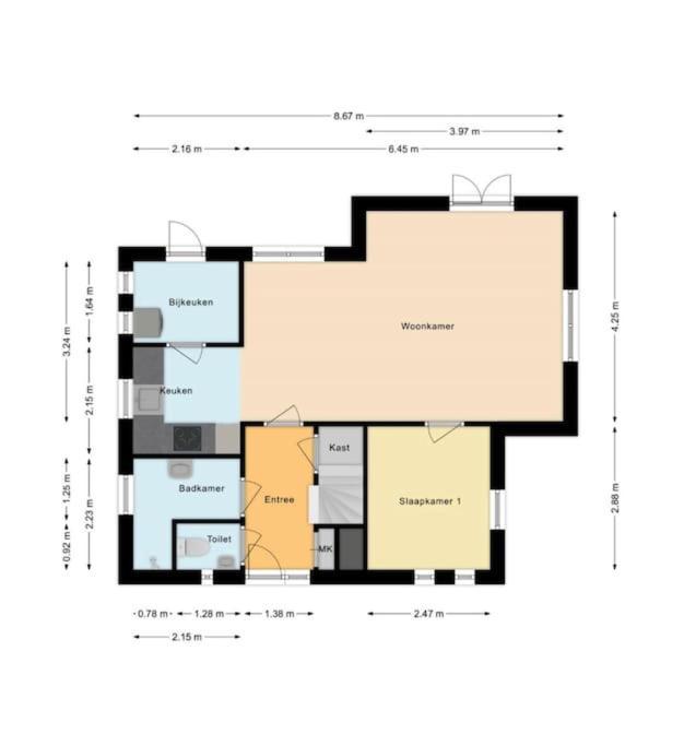 Vakantiehuis De Bruyn 6 Persoons Ewijk Exterior photo